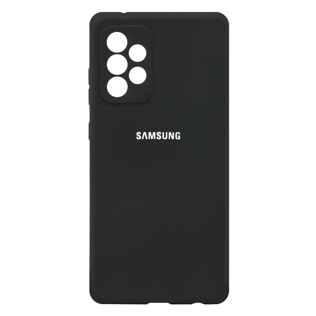 کاور مشکی سیلیکونی مناسب برای گوشی موبایل سامسونگ Galaxy A72