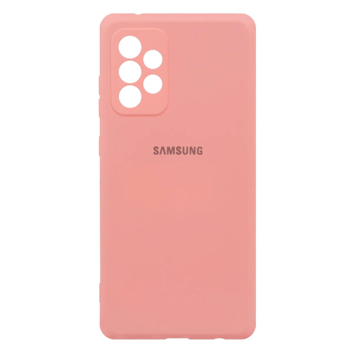 کاور صورتی سیلیکونی مناسب برای گوشی موبایل سامسونگ Galaxy A72