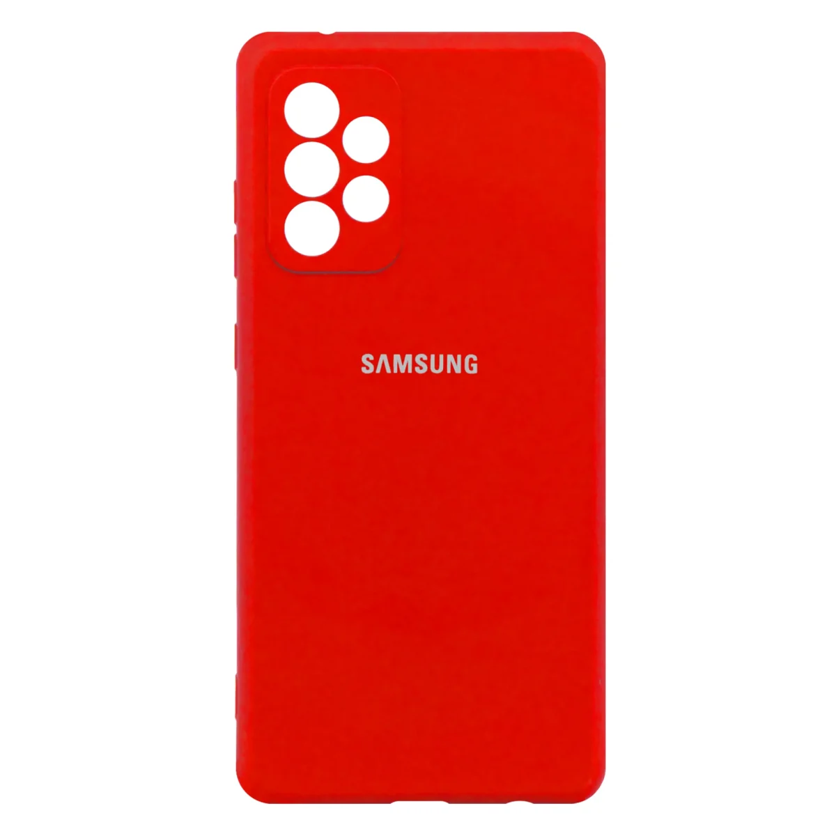 کاور قرمز سیلیکونی مناسب برای گوشی موبایل سامسونگ Galaxy A72