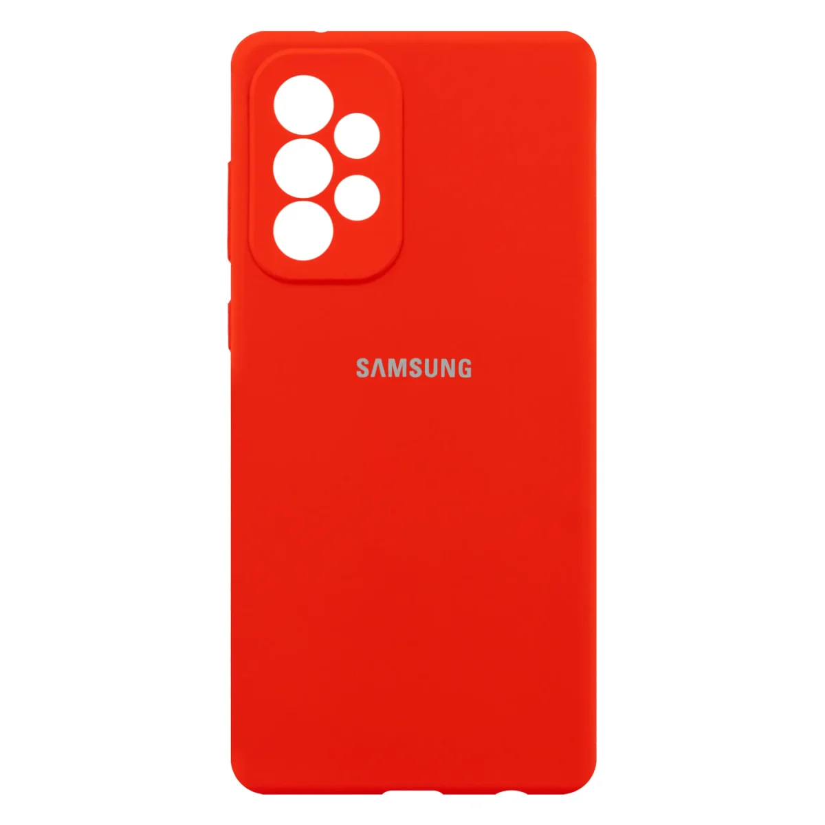 کاور قرمز بنفش سیلیکونی مناسب برای گوشی موبایل سامسونگ Galaxy A73 5G