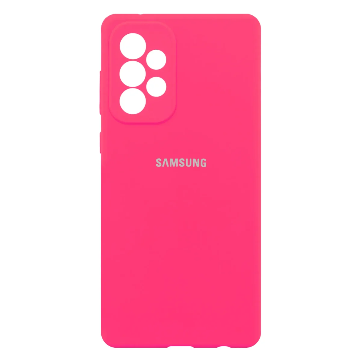 کاور صورتی پر رنگ بنفش سیلیکونی مناسب برای گوشی موبایل سامسونگ Galaxy A73 5G
